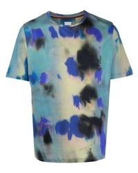 T-shirt à col rond imprimé tie-dye multicolore Paul Smith