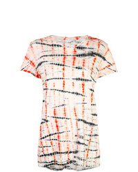 T-shirt à col rond imprimé tie-dye multicolore Proenza Schouler
