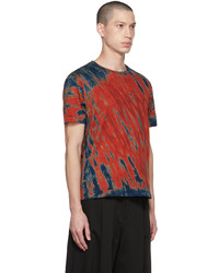 T-shirt à col rond imprimé tie-dye multicolore Taakk