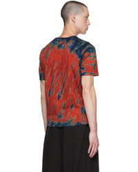 T-shirt à col rond imprimé tie-dye multicolore Taakk