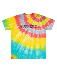 T-shirt à col rond imprimé tie-dye multicolore Supreme