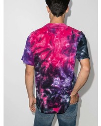 T-shirt à col rond imprimé tie-dye multicolore Natasha Zinko