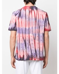 T-shirt à col rond imprimé tie-dye multicolore PS Paul Smith