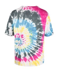 T-shirt à col rond imprimé tie-dye multicolore Mauna Kea