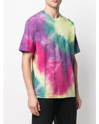 T-shirt à col rond imprimé tie-dye multicolore Mauna Kea