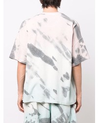 T-shirt à col rond imprimé tie-dye multicolore Bonsai