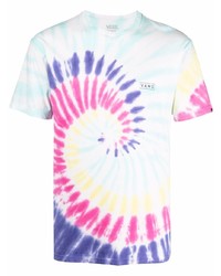 T-shirt à col rond imprimé tie-dye multicolore Vans