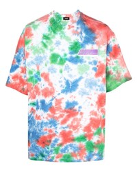 T-shirt à col rond imprimé tie-dye multicolore We11done