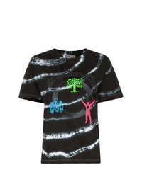 T-shirt à col rond imprimé tie-dye noir Ashley Williams