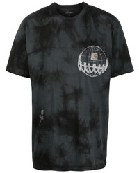 T-shirt à col rond imprimé tie-dye noir Carhartt WIP