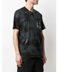 T-shirt à col rond imprimé tie-dye noir Carhartt WIP