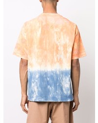 T-shirt à col rond imprimé tie-dye orange Kenzo