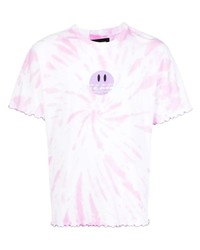 T-shirt à col rond imprimé tie-dye rose Palmer//Harding