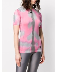 T-shirt à col rond imprimé tie-dye rose 1017 Alyx 9Sm