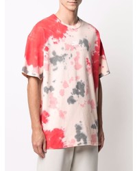 T-shirt à col rond imprimé tie-dye rose Nike