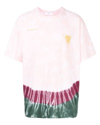 T-shirt à col rond imprimé tie-dye rose Toga