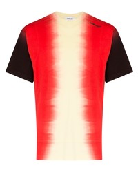 T-shirt à col rond imprimé tie-dye rouge Ambush