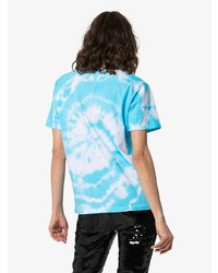 T-shirt à col rond imprimé tie-dye turquoise Ashley Williams