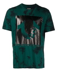 T-shirt à col rond imprimé tie-dye vert foncé True Religion