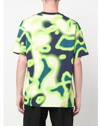 T-shirt à col rond imprimé tie-dye vert menthe Nike