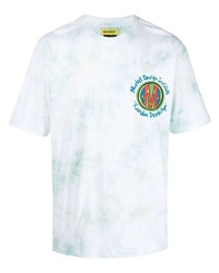 T-shirt à col rond imprimé tie-dye vert menthe MARKET