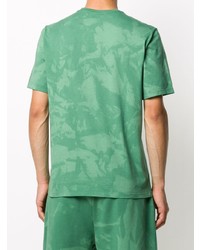 T-shirt à col rond imprimé tie-dye vert Missoni