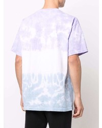 T-shirt à col rond imprimé tie-dye violet clair MARKET