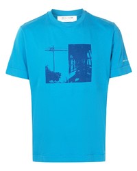 T-shirt à col rond imprimé turquoise 1017 Alyx 9Sm