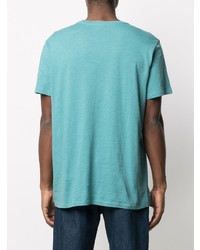 T-shirt à col rond imprimé turquoise Isabel Marant