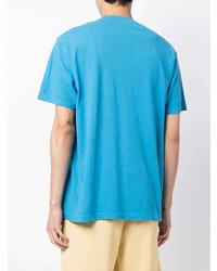 T-shirt à col rond imprimé turquoise Sporty & Rich