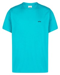 T-shirt à col rond imprimé turquoise ARTE