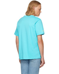 T-shirt à col rond imprimé turquoise Converse