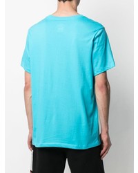 T-shirt à col rond imprimé turquoise Nike