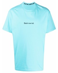 T-shirt à col rond imprimé turquoise F.A.M.T.