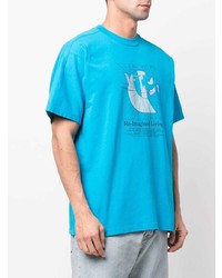 T-shirt à col rond imprimé turquoise Carhartt WIP