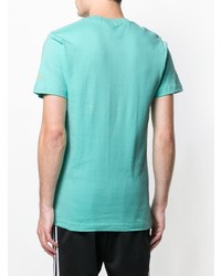 T-shirt à col rond imprimé turquoise Reebok