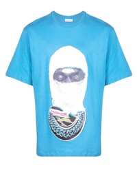 T-shirt à col rond imprimé turquoise Ih Nom Uh Nit