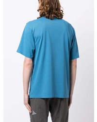 T-shirt à col rond imprimé turquoise And Wander