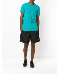 T-shirt à col rond imprimé turquoise Track & Field
