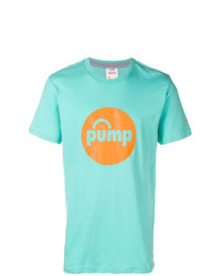 T-shirt à col rond imprimé turquoise Reebok