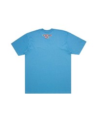 T-shirt à col rond imprimé turquoise Supreme