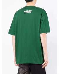 T-shirt à col rond imprimé vert foncé AAPE BY A BATHING APE