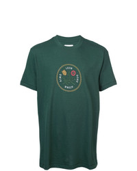 T-shirt à col rond imprimé vert foncé Aimé Leon Dore