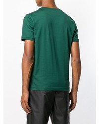 T-shirt à col rond imprimé vert foncé Fendi