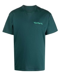 T-shirt à col rond imprimé vert foncé Carhartt WIP