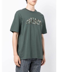 T-shirt à col rond imprimé vert foncé Carhartt WIP