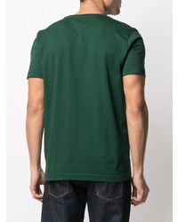 T-shirt à col rond imprimé vert foncé Tommy Hilfiger