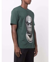 T-shirt à col rond imprimé vert foncé Ih Nom Uh Nit