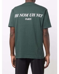 T-shirt à col rond imprimé vert foncé Ih Nom Uh Nit