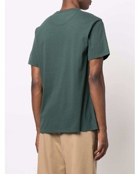 T-shirt à col rond imprimé vert foncé Barbour